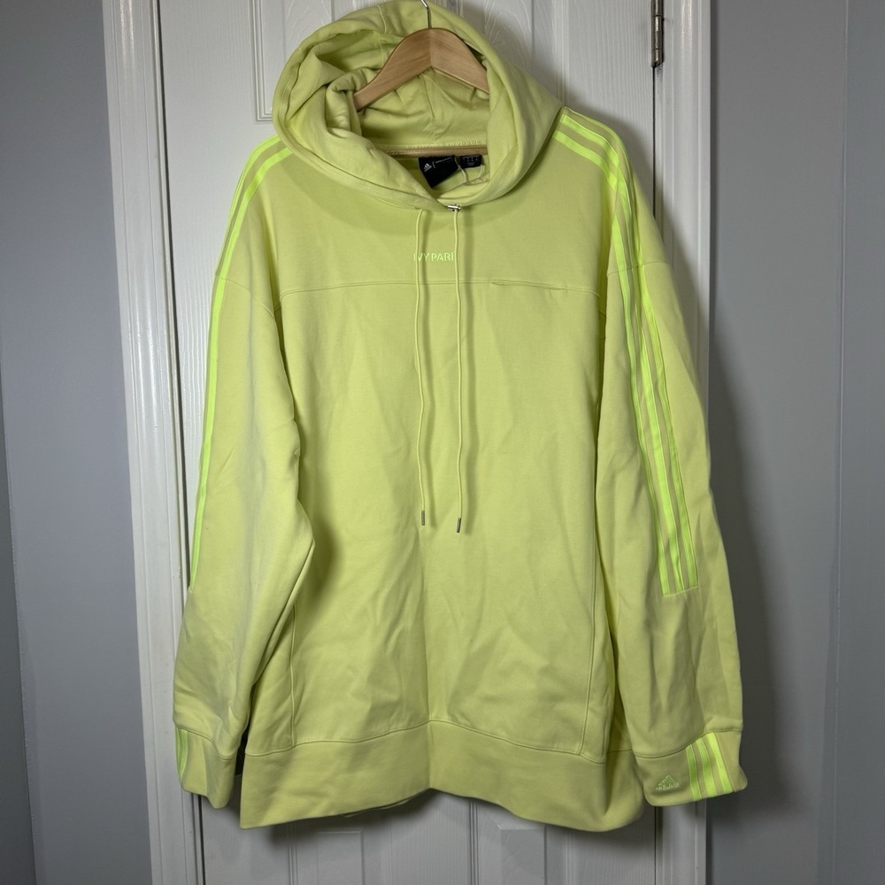 Adidas xIvy Park Lime Green Chartreuse Oversized Hoodie Sweatshirt XL Unisex nwt